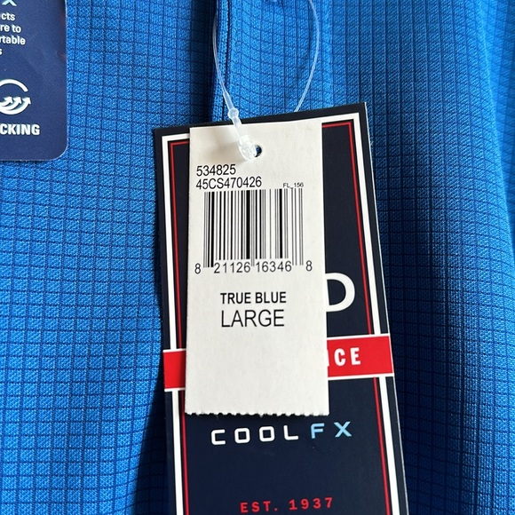 IZOD, Large, blue cool fx polo - Picture 3 of 3